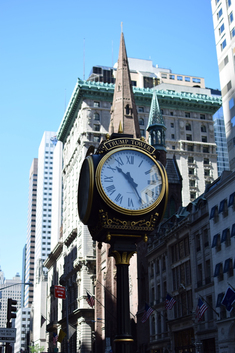 tall - high, 5K, day, nature, skyscraper, minute hand, bulding, trump bulding, clock face, tower, clear sky, Clock, travel destinations, Trump, sunlight