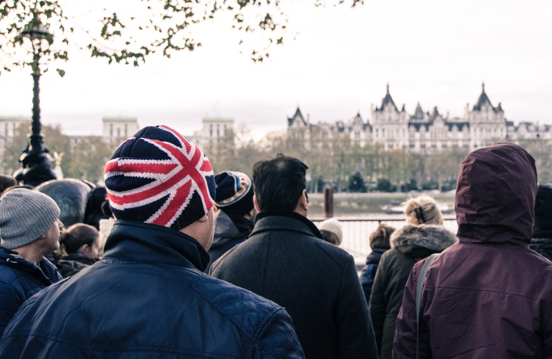 brexit, men, travel, national, warm clothing, rear view, building exterior, tower, european, crowd, built structure, eu, group, england, london, british