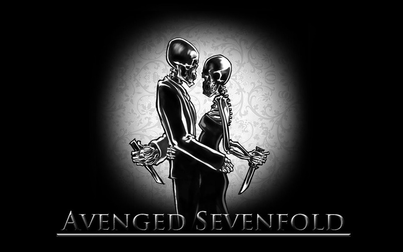 illustration, males, Avenged Sevenfold, 720P, people, Band (Music), men, black And White, sport
