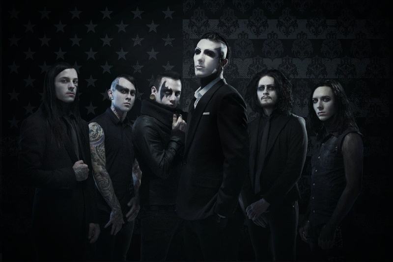 720P, indoors, portrait, looking at camera, men, young women, young adult, group of people, women, dark, coworker, adult, Motionless In White, nightlife