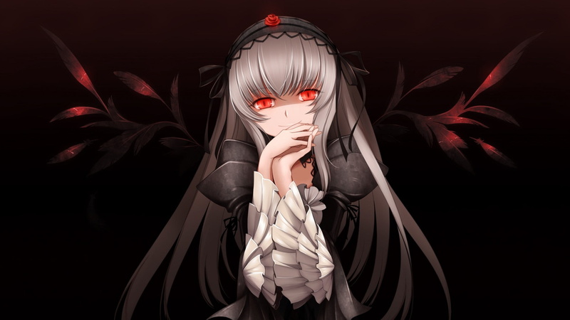 women, anime, red eyes, fantasy girl, anime girls, illustration, creativity, adult, young women, fashion model, front view, young adult, Suigintou, hairstyle