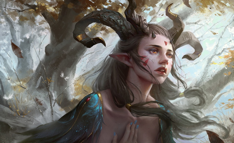 1080P, beauty, white, day, young adult, woman, make-up, hairstyle, paint, ceramic, women, dress, front view, creativity, art and craft, elves, human representation