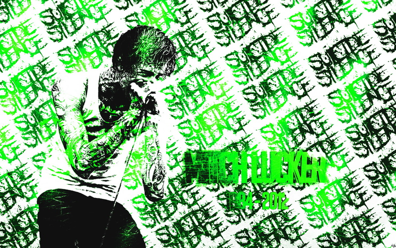 green color, Deathcore, lifestyles, men, outdoors, holding, Suicide Silence, communication, Mitch Lucker, text, technology, western script, day, one person