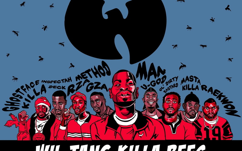 1080P, young adult, outdoors, people, adult, large group of objects, sky, wu tang clan, portrait, men, celebration, flying, group of people, front view