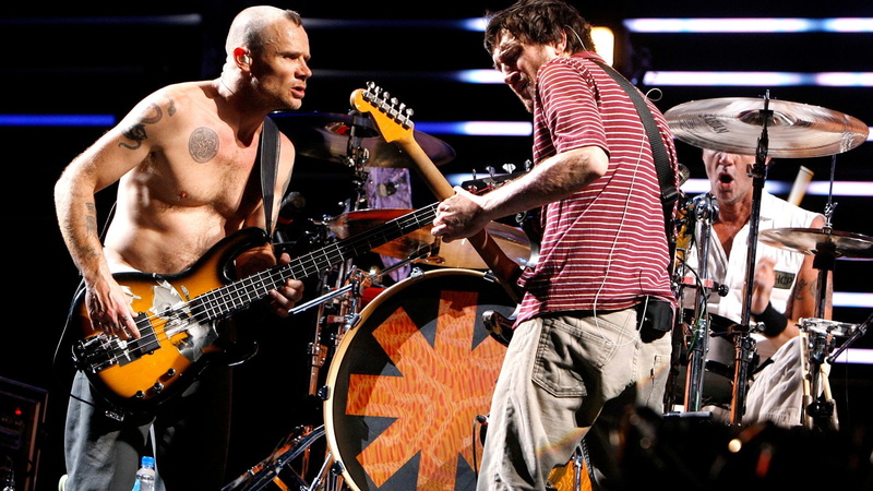 red, alternative, funk, hot, chili, peppers, rock, guitar, drums, concert, 1080P