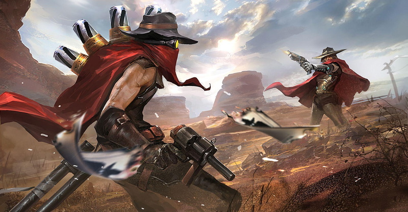 Overwatch, Crossover, League Of Legends, Video Game, Jhin (League of Legends), 1080P, McCree (Overwatch)