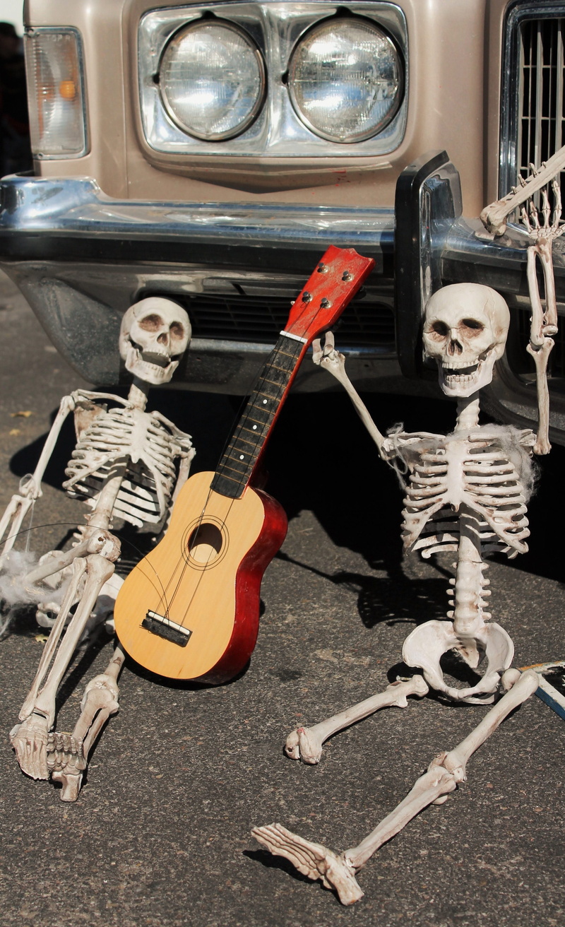 halloween decorations, musical instrument, horror, scary, halloween carnival, mexican holiday, haunted object, mode of transportation, all hallows eve