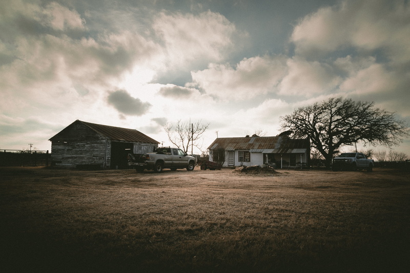 farm, dead grass, plant, wood cabin, cloud - sky, simple life, built structure, wood house, building exterior, sunset, little house, cloud, 5K, residential district