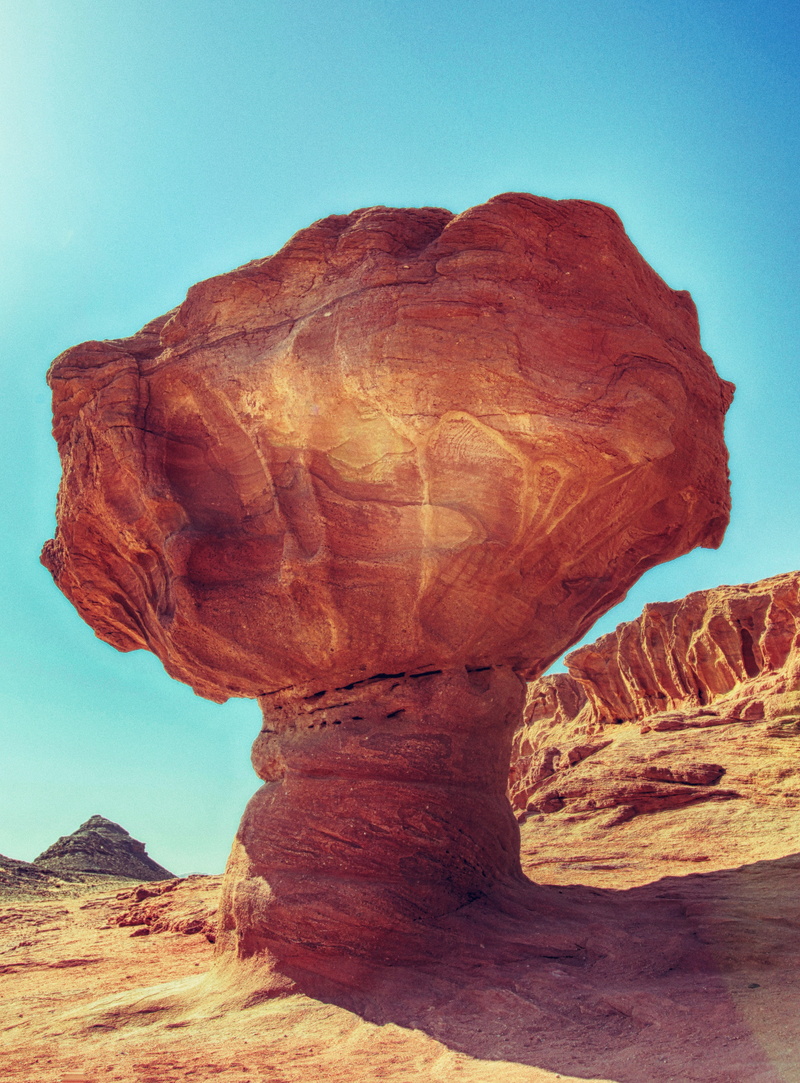 scenics - nature, rock, travel, 4K, beauty in nature, wide, interesting, remote, east, arava, area, geology, rock formation, eroded, travel destinations