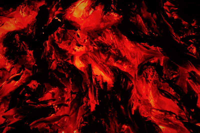 hot, mystery, inferno, embers, flame, nature, vibrant color, studio shot, red, wood fire, charcoal, black background, abstract, indoors, fire bowl, textured