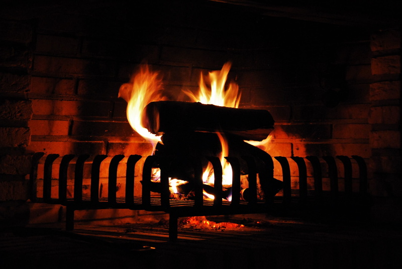 indoors, orange color, wood for the fireplace, flame, brick, embers, Fire, no people, fire, Warm, Cozy, wall, firewood, nature, motion, log, wood fire