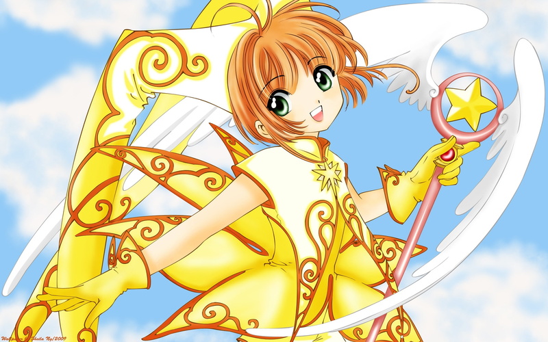 Magic, Dress, 1080P, Anime, Golden, Girl