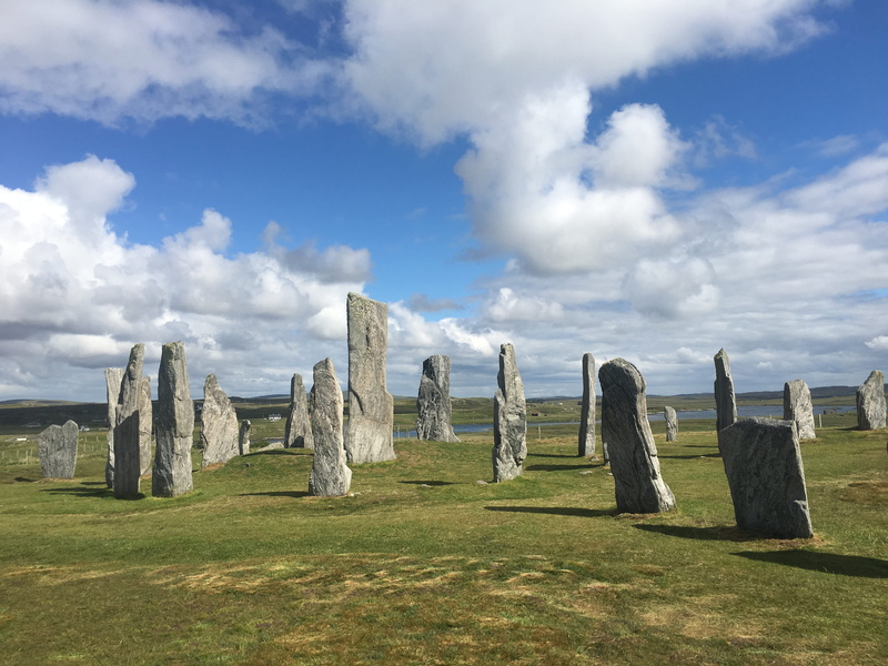 stone, land, sky, field, cloud - sky, nature, callanish, hebrides, scotland, tranquility, tranquil scene, no people, 4K, day, celtic, environment, Isle Of Lewis