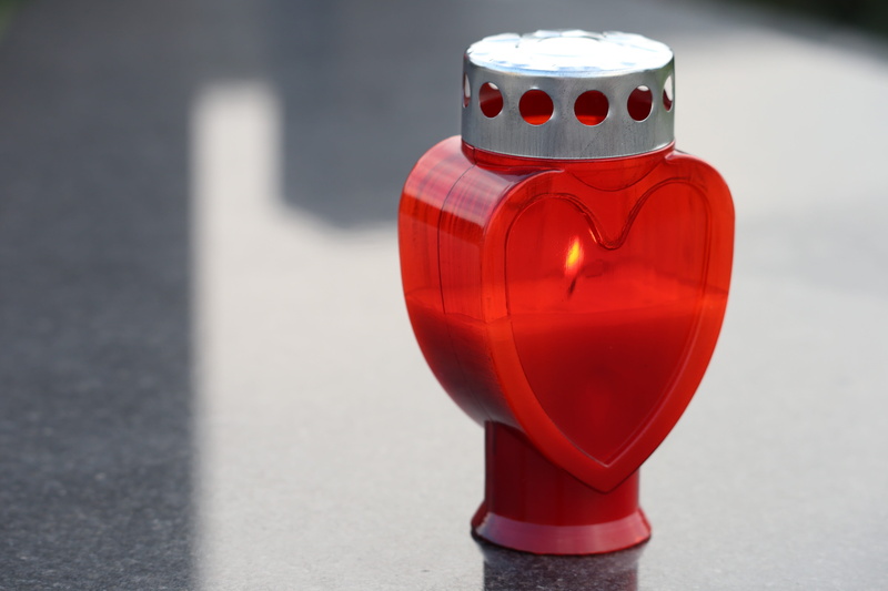 single object, still life, safety, protection, outdoors, city, focus on foreground, blood, red, accidents and disasters, bottle, outdoor, heart, two objects