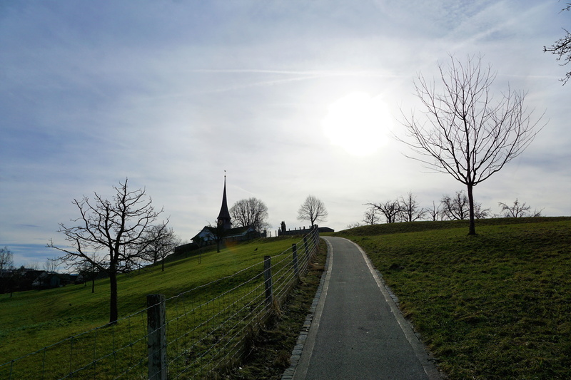 condolences, rural, scenics - nature, panorama, agriculture, grass, church, horizon, meditation, outdoors, beauty, no people, land, switzerland, hike, death