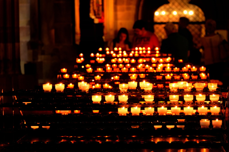 heat - temperature, belief, photography, faith, wax, reflection, atmospheric, feeling, thinking, focus on foreground, enchanting, large group of objects