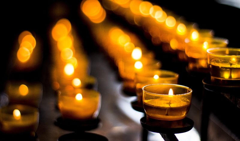 celebration, church, building, fire - natural phenomenon, built structure, heat, bright, pray, wax, electric lamp, indoors, light, candlelight, protestant