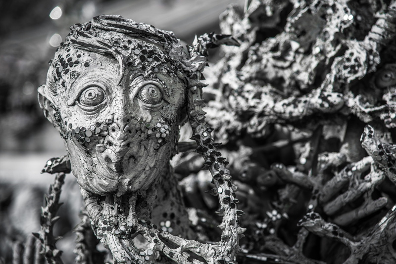 black and white, nature, belief, 5K, focus on foreground, believe, selective focus, merit, craft, fear, day, passed away, die, outdoors, growth, hell