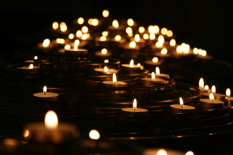 candle, hope, christianity, place of worship, candlelight, tealights, lightened, night, architecture, no people, dark, illuminated, low, burning, tea light