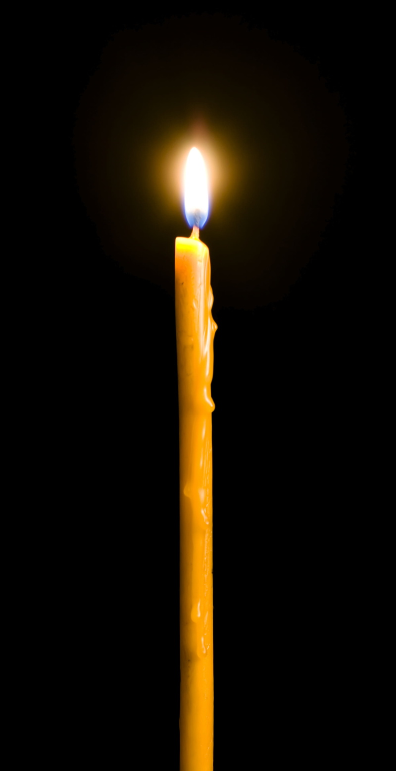 nature, burning, dark, wick, one, studio shot, wax, candlelight, symbolic, celebration, heat - temperature, orange, darkness, night, black background, heat