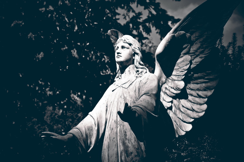 silent, focus on foreground, loneliness, tombstone, day, art and craft, tomb, black white, cemetery, tomb figure, detail, rock carving, black and white