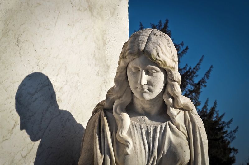 creativity, death, rest, woman, angel, famous Place, 4K, symbol, faith, shadow, atmospheric, graves, religion, sunlight, day, mourning, statue, the past