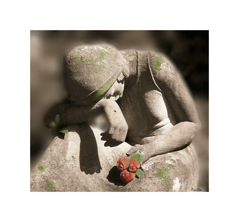 old cemetery, freshness, alone, figure, still life, animal representation, plant, isolated, 1080P, science, nature, person, antique, sadness, engrossment