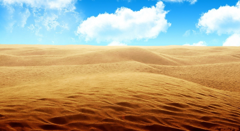 landscape, no people, remote, tranquil scene, sky, sunlight, climate, field, cloud - sky, soil, Desert, land, sand dune, Nature, arid climate, environment