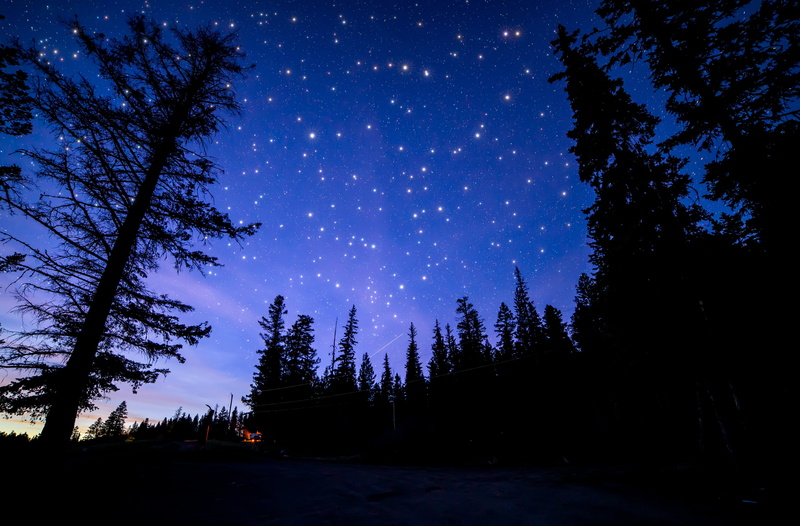 canada, british, provincial, columbia, roche, night, blue, kamloops, lake, park, 5K, sky