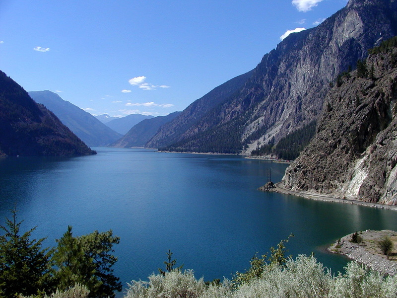 720P, landscape, land, coniferous tree, lake, scenics, scenics - nature, tranquil scene, tree, lillooet, Seton, non-urban scene, mountains, beauty in nature