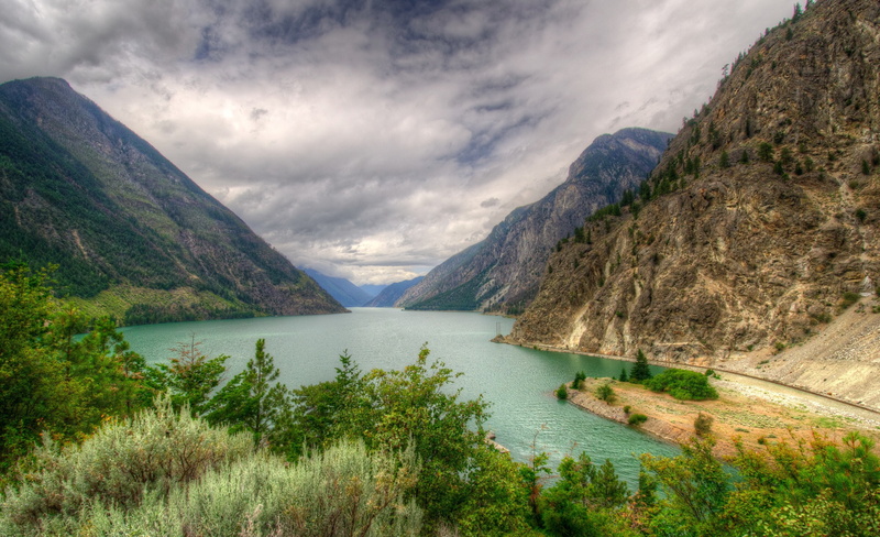 travel destinations, no people, tranquility, Nature, plant, tree, land, Canada, Seton lillooet, tranquil scene, mountain range, non-urban scene, water