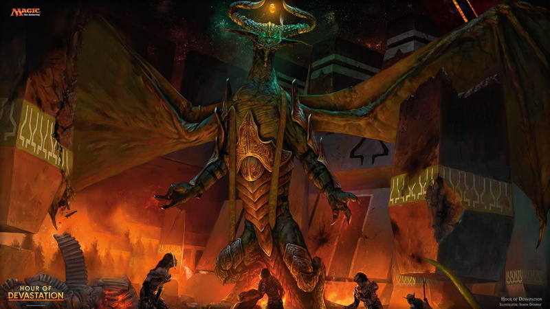 Dragon, Nicol Bolas, Gatewatch (Magic: The Gathering), Game, Magic: The Gathering, Hour of Devastation (Magic: The Gathering), Gideon (Magic: The Gathering)