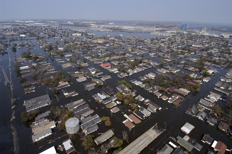 outdoors, devastation, no people, new orleans, residential district, aerial, built structure, building, architecture, louisiana, outside, after hurricane katrina