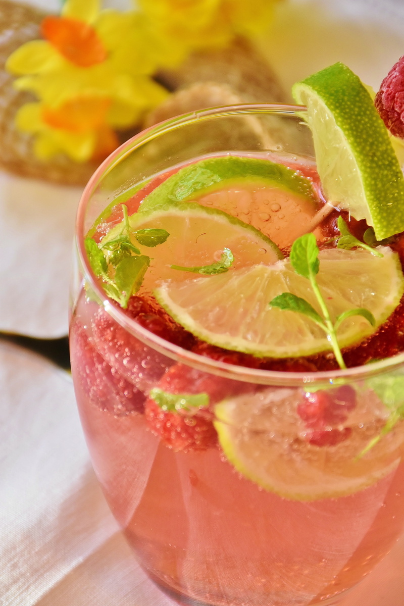 photo, close-up, fruits, ice cube, herb, carbonic acid, drink, freshness, no people, transparent, cocktail, mint leaf - culinary, refreshment, closeup