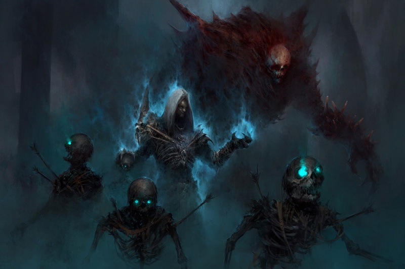 Undead, Skeleton, Necromancer (Diablo III), Diablo III, 1080P, Dark, Diablo