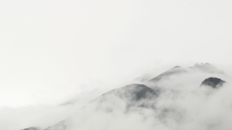 sky, austria, grey, hazy, tranquil scene, mountain, environment, non-urban scene, volcanic crater, foggy, foggy day, outdoors, fog, beauty in nature, day
