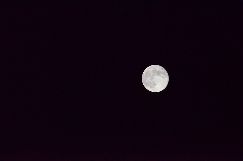 clear, low angle view, alone, tranquility, rock, no people, scenics - nature, outdoors, astrology, tranquil scene, beauty in nature, sky, moonlight, celestial