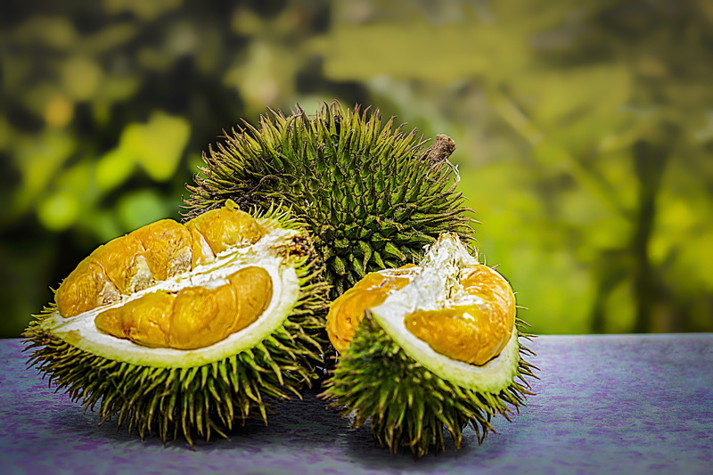 group of objects, healthy eating, fruit, wellbeing, food, durian fruit, malaysia, nature, tropical, thorn, spiked, durian, 5K, day, focus on foreground