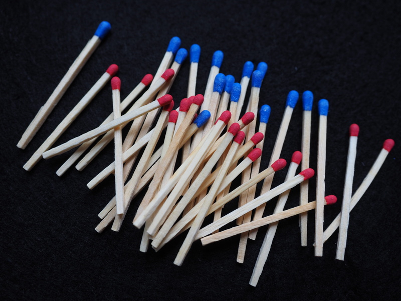 match - lighting equipment, studio shot, no People, black background, large group of objects, Sulfur, choice, match, order, variation, high angle view
