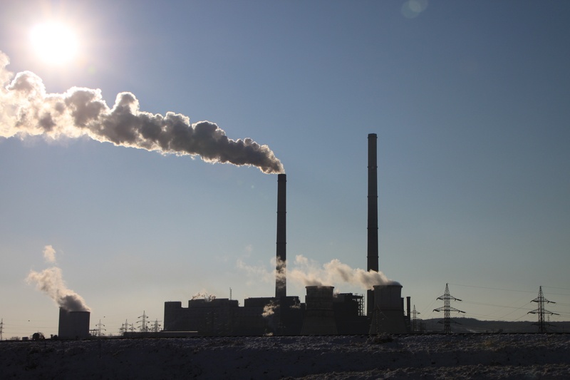 built structure, energy, fumes, environmental damage, white, emitting, clear sky, architecture, greenhouse, ecosystem, smoke - physical structure, nature