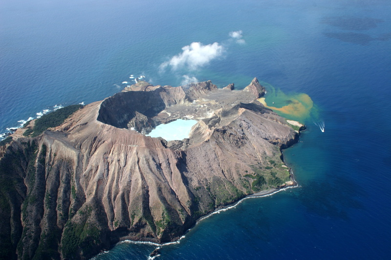 steam, nature, sulfur, lake, formation, rock, day, tranquil scene, no people, landscape, bay, beauty in nature, volcano, mountain, tranquility, land, island