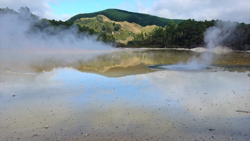 hot, water, geothermal, tranquil scene, sulphur, no people, nature, sulfur, hot spring, travel, lake, fog, mud, reflection, steaming, mountain, geothermic