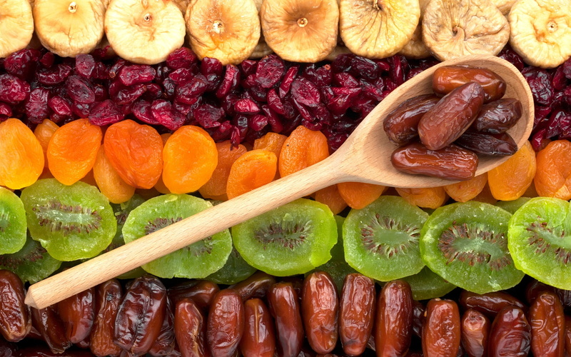 2K, Dried, Fruit, Apricots, Figs, Kiwi