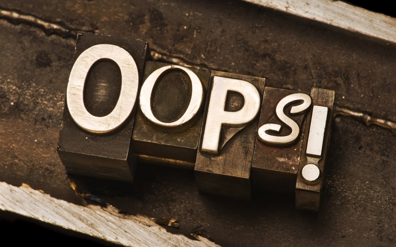 concepts, oops, typing, antique, the word, old-fashioned, number, text, communication, dirty, single Word, letter, day, old, typescript, still life, close-up