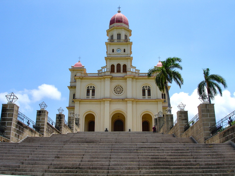 religion, tree, outdoors, architecture, palm tree, church, travel destinations, day, belief, cuba, building exterior, no people, trap, place of worship