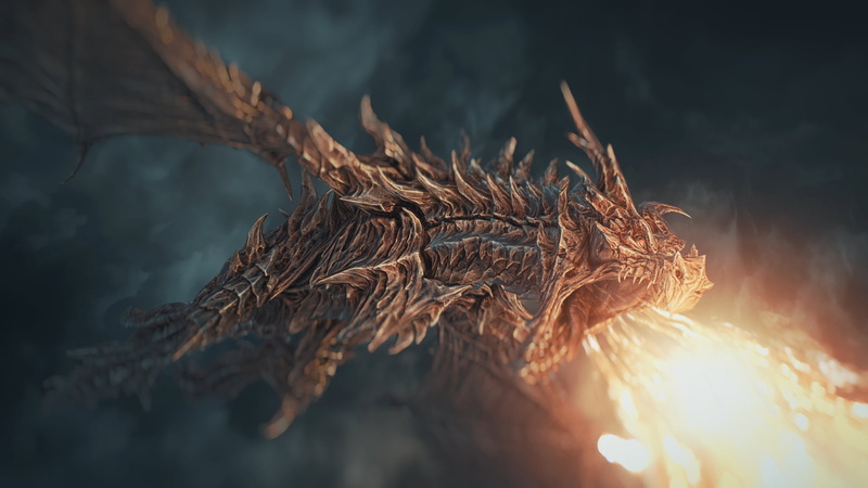 dragon, 1080P, The Elder Scrolls V: Skyrim, Alduin