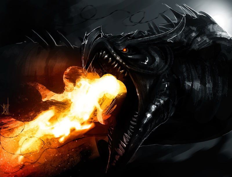 orange color, indoors, nature, black, glowing, Alduin, no people, fire - natural phenomenon, 5K, fire, motion, by TheRisingSoul, heat - temperature