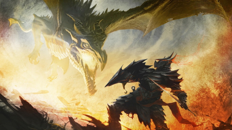 sky, sunset, flying, animal themes, bird, animal, panoramic, 1080P, motion, water, gold colored, textured effect, art and craft, the elder scrolls v skyrim alduin dragonborn