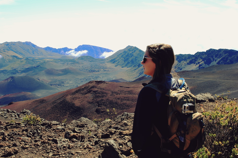 hike, tranquility, nature, outdoors, haleakala crater, 2K, one person, hiking, lifestyles, landscape, adventure, remote, non-urban scene, looking at view