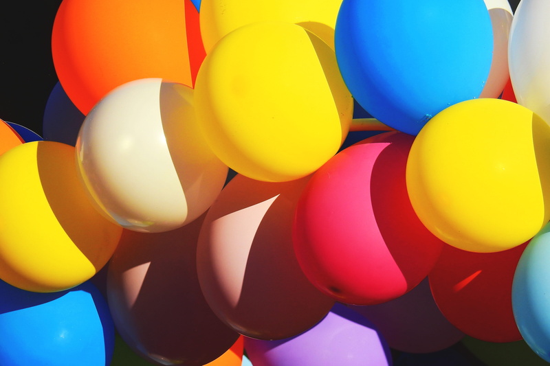 party, variation, yellow, celebration, no people, helium, bunch, birthday, abundance, 4K, balloons, backgrounds, group, full frame, balloon, choice, birthdays